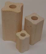 Cordierite Kiln Post - 1" wide x .5" long